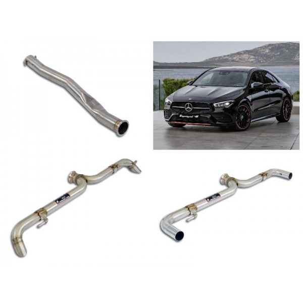 Echappement SUPERSPRINT Mercedes CLA250 2WD C118 (FAP)(2019+)- Tubes de sorties