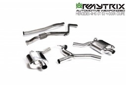 Echappement inox ARMYTRIX Mercedes AMG GT43 / GT53 X290 (2019+) - Ligne Cat/Fap-Back à valves