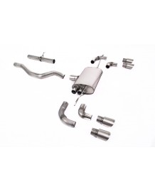 Ligne d'échappement inox FAP-Back MILLTEK Land Rover Defender 90 2,0 i4 P300 & P400e (2020+)(Sport)