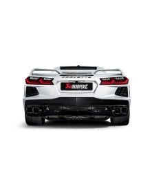 Echappement AKRAPOVIC Corvette Stingray C8 avec FAP (2020+)- Silencieux à valves