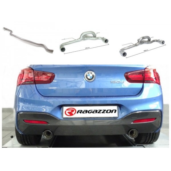 Echappement RAGAZZON BMW 118d/120d + xd F20 N47/B47 (2011-2019) - Ligne Cat-Back look M135/140i