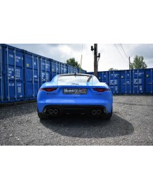 Echappement inox QUICKSILVER Jaguar F-Type V8 / R & P450 (2014+) - Ligne Cat/Fap-Back à valves