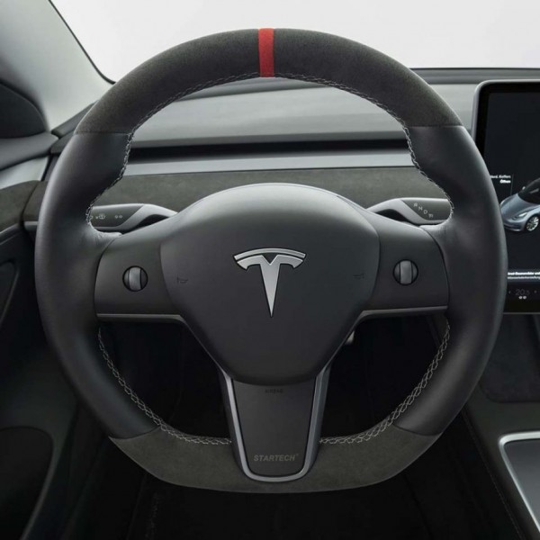 Volant Cuir/Alcantara TESLA Model Y / Model 3 - STARTECH