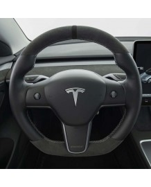 Volant Cuir/Alcantara TESLA Model Y / Model 3 - STARTECH