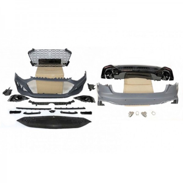 Kit carrosserie look RS4 B9 pour Audi A4 B9 Berline (2020+)