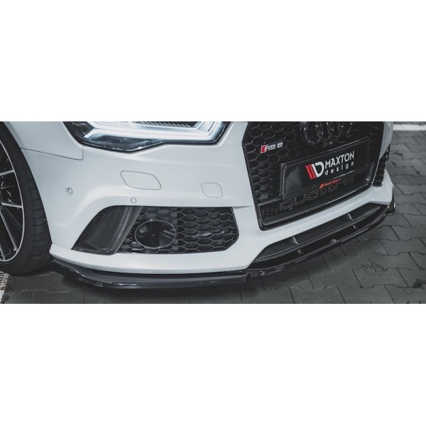 Spoiler / Lame de pare-chocs avant Audi RS6 C7 (2015-2017)(V3)