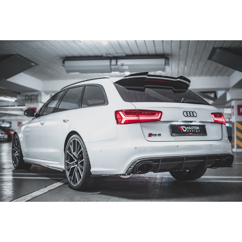 Becquet Arrière Pour Audi RS6 C7/C7.5 Avant (2013-2018) - Style Carbone - Améliore L'aérodynamisme - 5