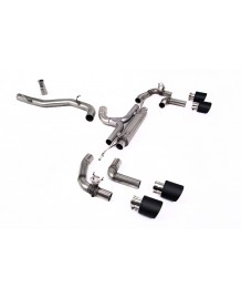 Ligne d'échappement FAP-Back à valves MILLTEK Golf 8R 2,0 TSI 320ch (2021+)(Race)