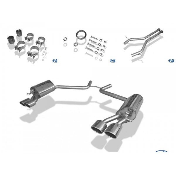 Echappement inox FOX Mercedes CLS 320 CDI /350 / 500 (C219)-Ligne Cat-Back Sport