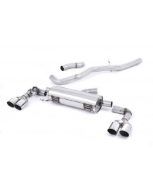 Echappement MILLTEK Audi S1 2,0 TSI Quattro (2012-2018)- Ligne Cat-Back à valves (Racing)(Sorties rondes)