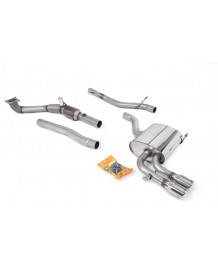 Ligne d'échappement inox complète MILLTEK Audi A3 2,0 TFSI Quattro 5 Portes SportBack 8P (2004-2012)(Race)