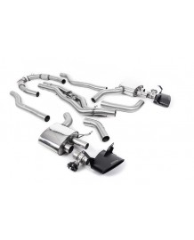 Ligne d'échappement Fap-Back à valves MILLTEK Audi RS6 RS7 C8 FAP/OPF (2020+) Racing (Plug)