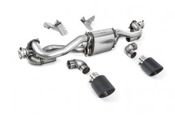 Echappement inox MILLTEK Porsche 718 Cayman GT4 / Boxster GTS 4.0 (02/2020+)- Silencieux à valves (Race)