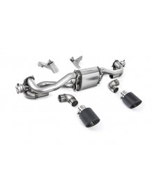 Echappement inox MILLTEK Porsche 718 Cayman GT4 / Boxster GTS 4.0 (02/2020+)- Silencieux à valves (Race)