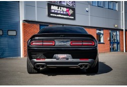 Ligne d'échappement inox à valves MILLTEK Dodge CHALLENGER SRT Hellcat (2015-2022)