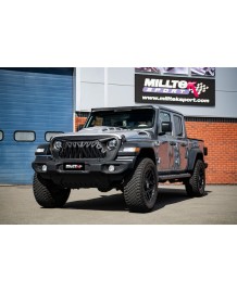 Ligne d'échappement inox MILLTEK JEEP Gladiator 3.6 V6 JT (2020+)(Sorties latérales)