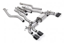 Ligne d'échappement inox Cat-Back à valves MILLTEK BMW M5 + Compétition (F90) (2021+) (Racing)