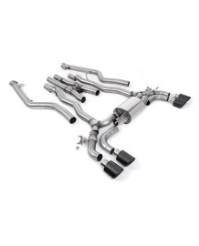 Ligne d'échappement inox Cat-Back à valves MILLTEK BMW M5 + Compétition (F90) (2021+) (Racing)