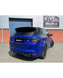 Ligne d'échappement inox MILLTEK Range Rover SPORT SVR 5.0 V8 L494 (2018-2022)