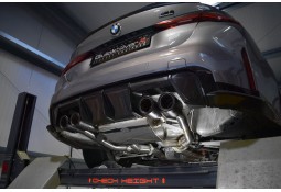 Echappement inox QUICKSILVER BMW M4 G82 G83 (2020+) -Ligne Fap-Back à Valves