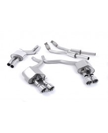 Ligne d'échappement Cat-Back à valves MILLTEK Audi S6 & S7 Sportback C7 4,0 TFSI (2012-2018)