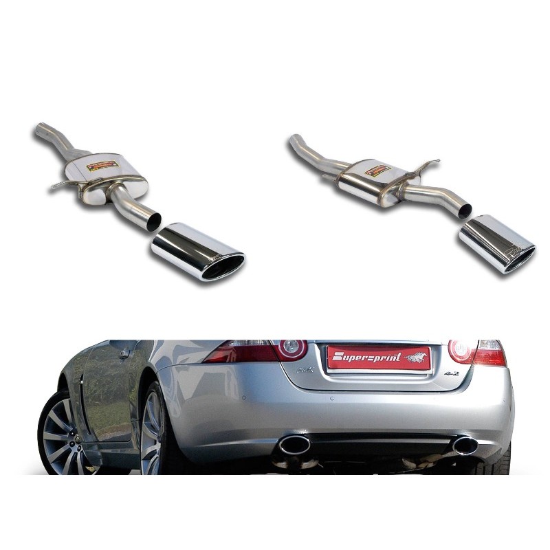 Ligne D'échappement Pour Jaguar X-Type 2.0 D Break - Silencieux, Acier Aluminisé, Neuf, Garantie 30 Mois