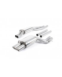 Ligne d'échappement inox Cat-Back MILLTEK Audi RS4 B5 V6 (2000-2002)(Homologuée)