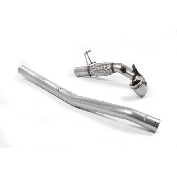 Downpipe V2 + Suppression catalyseurs MILLTEK VW Golf 7R & 7.5R 2,0 TSI 300/310Ch sans FAP (2013-2018)(80mm)