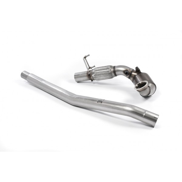 Downpipe V2 + Catalyseurs Sport HJS MILLTEK VW Golf 7R & 7.5R 2,0 TSI 300/310Ch sans FAP (2013-2018)(80mm)