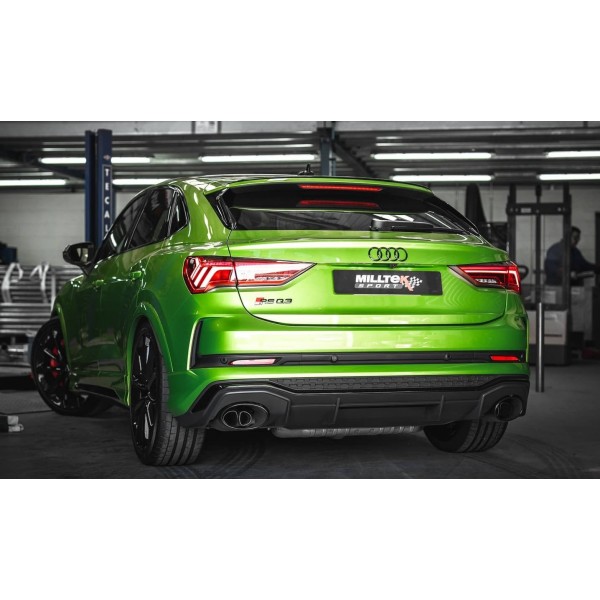 Ligne d'échappement Fap-Back à valves MILLTEK Audi RSQ3 2.5T Sportback & SUV (2020+)(Race)