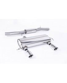 Ligne d'échappement inox Cat-Back MILLTEK Audi TT 225 8N Quattro (1998-2006)