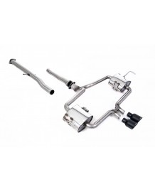 Ligne d'échappement inox Cat-Back MILLTEK Mini Cooper S R53 (2002-2006)(Racing)