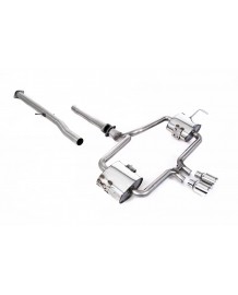 Ligne d'échappement inox Cat-Back MILLTEK Mini Cooper S R53 (2002-2006)(Racing)