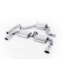 Ligne d'échappement inox Cat-Back MILLTEK VW Scirocco R (2009-2016)(homologuée)