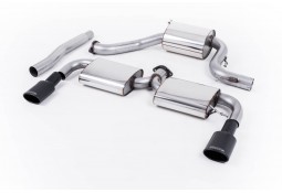 Ligne d'échappement inox Cat-Back MILLTEK VW Scirocco R (2009-2016)(homologuée)