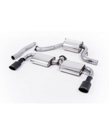 Ligne d'échappement inox Cat-Back MILLTEK VW Scirocco R (2009-2016)(homologuée)