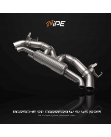 Echappement Inox IPE INNOTECH Porsche 992 Carrera / S / 4 / 4S + Cabriolet (2019+) - Silencieux à valves