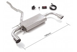 Silencieux d'échappement Inox à valves RAGAZZON pour BMW 116i / 118i F40 (2019-06/2024)