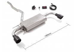 Silencieux d'échappement Inox à valves RAGAZZON pour BMW 116i / 118i F40 (2019-06/2024)