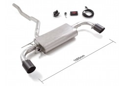 Silencieux d'échappement Inox à valves RAGAZZON pour BMW 116i / 118i F40 (2019-06/2024)