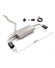 Silencieux d'échappement Inox à valves RAGAZZON pour BMW 116i / 118i F40 (2019-06/2024)