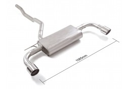 Echappement inox RAGAZZON pour BMW 118i / 116i F40 (2019-06/2024)- Silencieux
