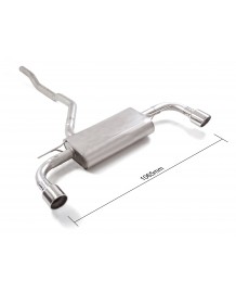 Echappement inox RAGAZZON pour BMW 118i / 116i F40 (2019-06/2024)- Silencieux