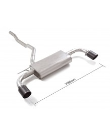 Echappement inox RAGAZZON pour BMW 118i / 116i F40 (2019-06/2024)- Silencieux