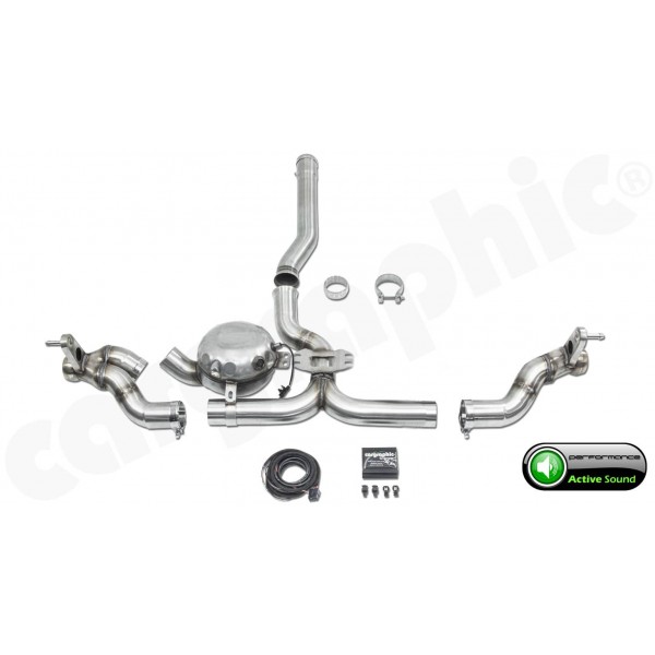 Echappement Active Sound System Porsche Cayenne V6 Diesel 958.1 (2010-2014) - CARGRAPHIC