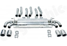 Echappement inox CARGRAPHIC Porsche Cayenne 958.1 3.0 / 3.6 V6 (2010-2014)- Silencieux à valves
