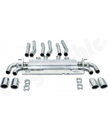 Echappement inox CARGRAPHIC Porsche Cayenne 958.1 3.0 / 3.6 V6 (2010-2014)- Silencieux à valves