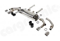 Echappement inox CARGRAPHIC Porsche Cayenne 958.2 V6 3,0 & 3,6 (2015-2017) - Silencieux à valves