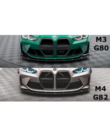 Spoiler avant Carbone V1 BMW M4 G82 G83 / M3 G80 (2020+)(Maxton Design)