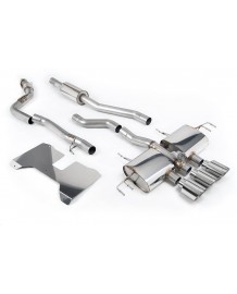 Ligne d'échappement inox Cat-Back à valves MILLTEK Honda Civic Type R FL5 (2022+)(Road+)